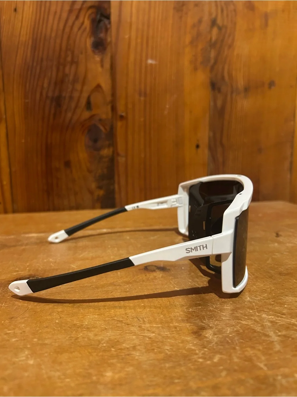 SMITH White and Black Shift Pursuit Glasses with Case and Strap